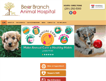 Tablet Screenshot of bearbranchanimalhospital.com